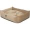 Show in main carousel: Majestic Pet Luxe Bagel Villa Bolster Dog Bed with Removable Cover, Pearl, Large slide 4 of 4