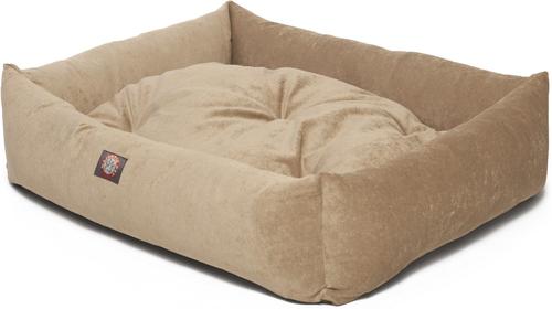 Show full view: Majestic Pet Luxe Bagel Villa Bolster Dog Bed with Removable Cover, Pearl, Large slide 4 of 4