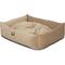 Show in main carousel: Majestic Pet Luxe Bagel Villa Bolster Dog Bed with Removable Cover, Pearl, X-Large slide 4 of 6