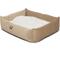 Show in main carousel: Majestic Pet Luxe Bagel Villa Bolster Dog Bed with Removable Cover, Pearl, X-Large slide 3 of 6