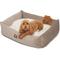 Show in main carousel: Majestic Pet Luxe Bagel Villa Bolster Dog Bed with Removable Cover, Vintage, X-Large slide 1 of 7