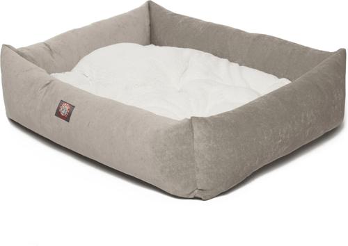 Show full view: Majestic Pet Luxe Bagel Villa Bolster Dog Bed with Removable Cover, Vintage, X-Large slide 4 of 7