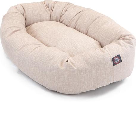 Show full view: Majestic Pet Palette Heathered Bagel Bolster Dog Bed, Blush Pink, Large slide 3 of 6