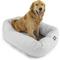Show in main carousel: Majestic Pet Palette Heathered Bagel Bolster Dog Bed, Gray, Large slide 1 of 6