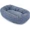 Show in main carousel: Majestic Pet Palette Heathered Bagel Bolster Dog Bed, Navy Blue Denim, Small slide 3 of 6