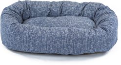 Majestic Pet Palette Heathered Bagel Bolster Dog Bed, Navy Blue Denim, X-Large slide 2 of 5