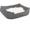 Show in main carousel: Majestic Pet Palette Heathered Contemp Lounge Bolster Dog Bed with Removable Cover, Large, Black slide 3 of 5