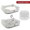 Show in main carousel: Majestic Pet Palette Heathered Contemp Lounge Bolster Dog Bed with Removable Cover, Large, Gray slide 5 of 5