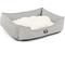 Show in main carousel: Majestic Pet Palette Heathered Contemp Lounge Bolster Dog Bed with Removable Cover, Large, Gray slide 3 of 5