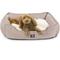 Show in main carousel: Majestic Pet Palette Heathered Contemp Lounge Bolster Dog Bed with Removable Cover, Large, Pink slide 1 of 6