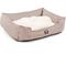 Show in main carousel: Majestic Pet Palette Heathered Contemp Lounge Bolster Dog Bed with Removable Cover, Large, Pink slide 4 of 6