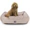 Show in main carousel: Majestic Pet Palette Heathered Contemp Lounge Bolster Dog Bed with Removable Cover, Large, Pink slide 3 of 6