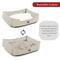 Show in main carousel: Majestic Pet Palette Heathered Contemp Lounge Bolster Dog Bed with Removable Cover, Large, Tan slide 6 of 6