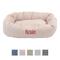 Show in main carousel: Majestic Pet Palette Heathered Personalized Bagel Cat & Dog Bed, Blush Pink, Small slide 1 of 8
