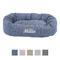 Show in main carousel: Majestic Pet Palette Heathered Personalized Bagel Cat & Dog Bed, Navy Blue Denim, Large slide 1 of 7