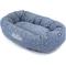 Show in main carousel: Majestic Pet Palette Heathered Personalized Bagel Cat & Dog Bed, Navy Blue Denim, Large slide 2 of 7