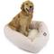 Show in main carousel: Majestic Pet Palette Heathered Sherpa Bagel Bolster Dog Bed, Blush Pink, Large slide 1 of 6