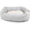 Show in main carousel: Majestic Pet Palette Heathered Sherpa Bagel Bolster Dog Bed, Gray, Large slide 2 of 6
