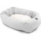 Show in main carousel: Majestic Pet Palette Heathered Sherpa Bagel Bolster Dog Bed, Gray, Large slide 3 of 6