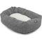 Show in main carousel: Majestic Pet Palette Heathered Sherpa Bagel Bolster Dog Bed, Light Black, Large slide 3 of 6