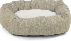Majestic Pet Palette Heathered Sherpa Bagel Bolster Dog Bed, Tan, Small slide 2 of 5