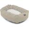 Show in main carousel: Majestic Pet Palette Heathered Sherpa Bagel Bolster Dog Bed, Tan, Small slide 4 of 7