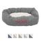 Show in main carousel: Majestic Pet Palette Heathered Sherpa Personalized Bagel Cat & Dog Bed, Light Black, X-Large slide 1 of 7