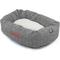 Show in main carousel: Majestic Pet Palette Heathered Sherpa Personalized Bagel Cat & Dog Bed, Light Black, X-Large slide 2 of 7