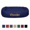 Show in main carousel: Majestic Pet Personalized Bagel Bolster Dog & Cat Bed, Blue, Large slide 1 of 6