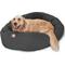 Show in main carousel: Majestic Pet Personalized Bagel Bolster Dog & Cat Bed, Gray, Large slide 3 of 6