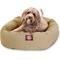 Show in main carousel: Majestic Pet Personalized Bagel Bolster Dog & Cat Bed, Khaki, Medium slide 3 of 6