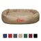Show in main carousel: Majestic Pet Personalized Bagel Bolster Dog & Cat Bed, Khaki, Small slide 1 of 6