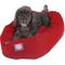 Show in main carousel: Majestic Pet Personalized Bagel Bolster Dog & Cat Bed, Red, Small slide 3 of 6