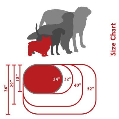 Show full view: Majestic Pet Personalized Bagel Bolster Dog & Cat Bed, Red, Small slide 4 of 6