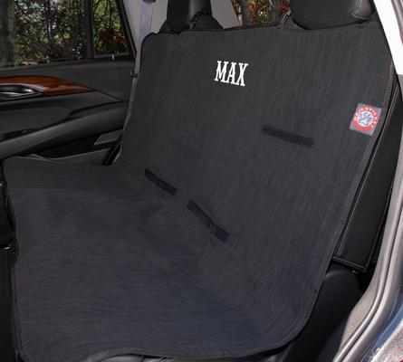 Show full view: Majestic Pet Personalized Bench Seat Cover, Black slide 4 of 5