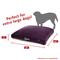 Show in main carousel: Majestic Pet Shredded Memory Foam Villa Personalized Pillow Cat & Dog Bed with Removable Cover, Aubergine, X-Large slide 2 of 6