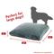 Show in main carousel: Majestic Pet Shredded Memory Foam Villa Personalized Pillow Cat & Dog Bed with Removable Cover, Azure, Large slide 2 of 6