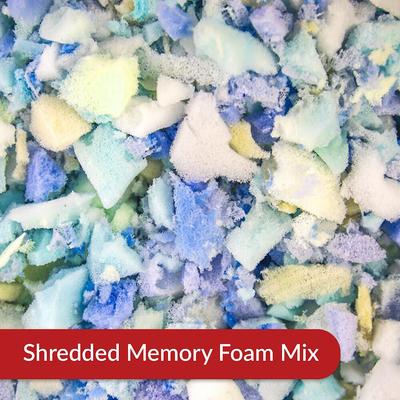 Show full view: Majestic Pet Shredded Memory Foam Villa Personalized Pillow Cat & Dog Bed with Removable Cover, Azure, Large slide 4 of 6