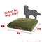 Show in main carousel: Majestic Pet Shredded Memory Foam Villa Personalized Pillow Cat & Dog Bed with Removable Cover, Fern, Large slide 2 of 6
