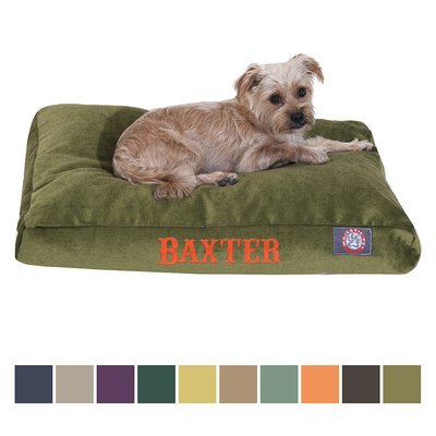 Majestic Pet Majestic Pet Shredded Memory Foam Villa Personalized Pillow Cat & Dog Bed with Removable Cover, Fern, Medium