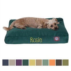 Majestic Pet Shredded Memory Foam Villa Personalized Pillow Cat & Dog Bed with Removable Cover, Marine, Medium slide 1 of 5