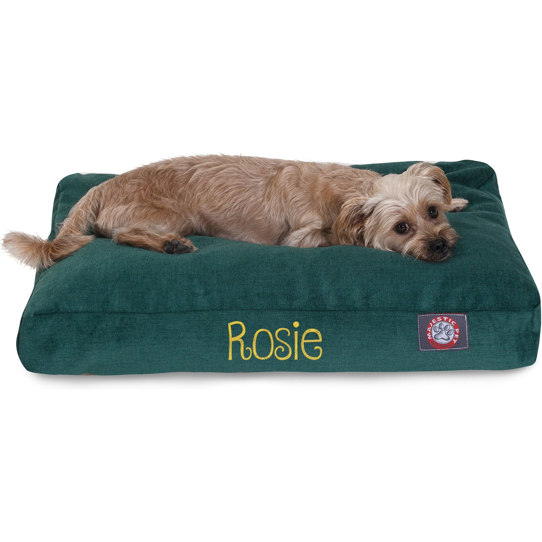 Majestic Pet Shredded Memory Foam Villa Personalized Pillow Cat & Dog Bed with Removable Cover, Marine, X-Large