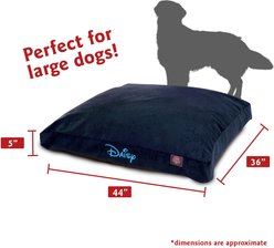 Majestic Pet Shredded Memory Foam Villa Personalized Pillow Cat & Dog Bed with Removable Cover, Navy, Large slide 2 of 5