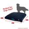 Show in main carousel: Majestic Pet Shredded Memory Foam Villa Personalized Pillow Cat & Dog Bed with Removable Cover, Navy, Large slide 2 of 6