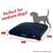 Show in main carousel: Majestic Pet Shredded Memory Foam Villa Personalized Pillow Cat & Dog Bed with Removable Cover, Navy, Medium slide 2 of 6