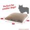 Show in main carousel: Majestic Pet Shredded Memory Foam Villa Personalized Pillow Cat & Dog Bed with Removable Cover, Pearl, Small slide 3 of 7