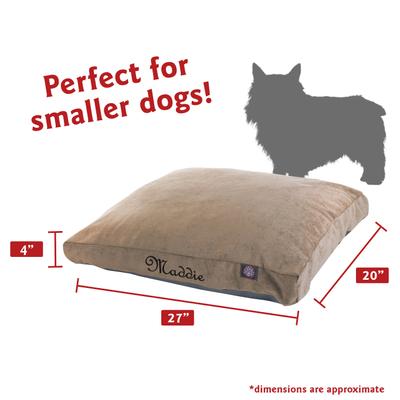 Show full view: Majestic Pet Shredded Memory Foam Villa Personalized Pillow Cat & Dog Bed with Removable Cover, Pearl, Small slide 3 of 7