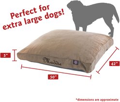 Majestic Pet Shredded Memory Foam Villa Personalized Pillow Cat & Dog Bed with Removable Cover, Pearl, X-Large slide 2 of 5
