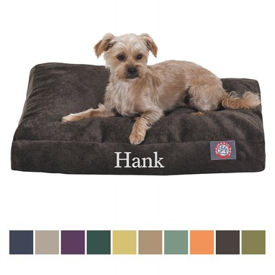 Majestic Pet Majestic Pet Shredded Memory Foam Villa Personalized Pillow Cat & Dog Bed with Removable Cover, Storm, Large