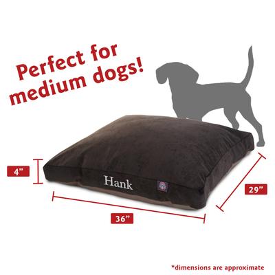 Show full view: Majestic Pet Shredded Memory Foam Villa Personalized Pillow Cat & Dog Bed with Removable Cover, Storm, Medium slide 2 of 6